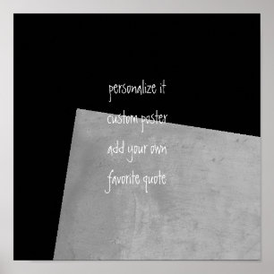 custom poster add your own quote modern chic