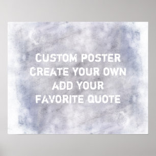 custom poster add your quote shabby chic style