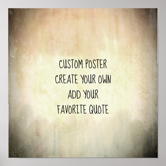 custom  poster create your own quote wall art (Front)