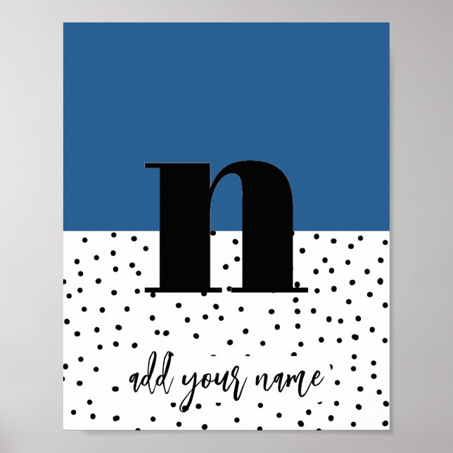 CUSTOM - Poster - Lower Case n (Front)