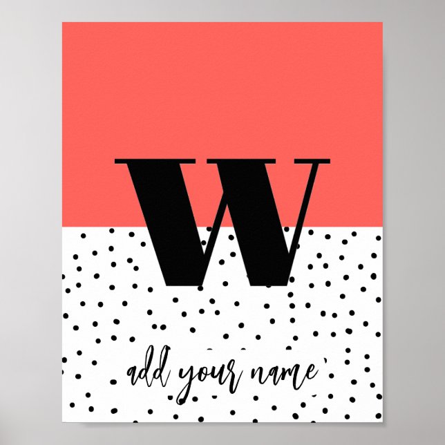 CUSTOM - Poster - Lower Case w (Front)