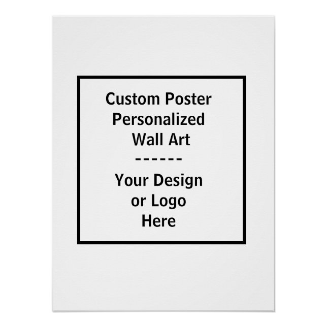 Custom Poster - Personalized Wall Art Print (Devant)