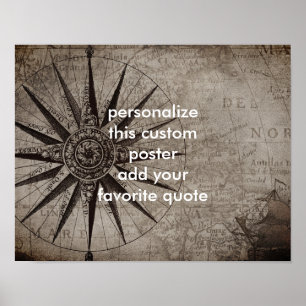 custom poster  to personalize with your own quote
