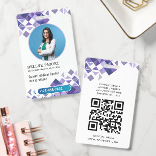 Custom Practical Nurse ID Badge 