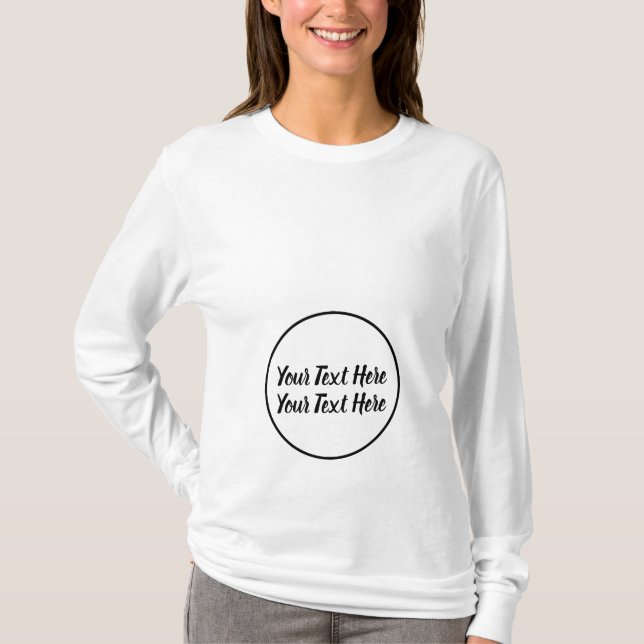 Custom Pregnancy Text Tee (Front)