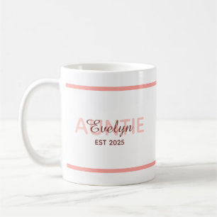 Custom Pregnany Gender Reveal Simple Minimalist Coffee Mug