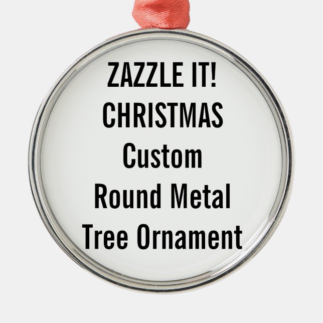 Custom Premium Round Christmas Tree Ornament (Front)