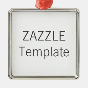 Custom Premium SQUARE Christmas Tree Ornament