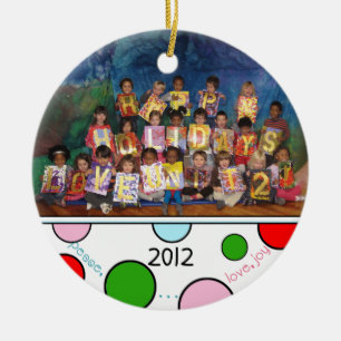 Custom Preschool Holiday Ornament 2