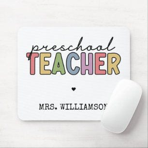 Custom Preschool Teacher Personalized Gifts Mouse Pad