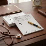 Custom Prescription Notepad – Editable Doctor RX<br><div class="desc">Custom Prescription Notepad – Editable Doctor RX Pad! ___________________________ Stay organized in style with our Custom Prescription Notepad, designed for doctors, nurses, and medical professionals who want a practical yet personalized tool for everyday use. This editable RX pad features a clean, professional layout while allowing customization to fit your name,...</div>