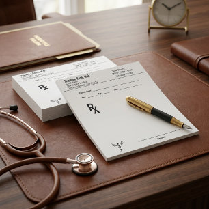 Custom Prescription Notepad – Editable Doctor RX 