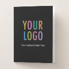 Custom Presentation Folder Logo Business Card Slot