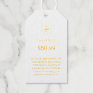 Custom Price Tag Modern Logo Hang Style
