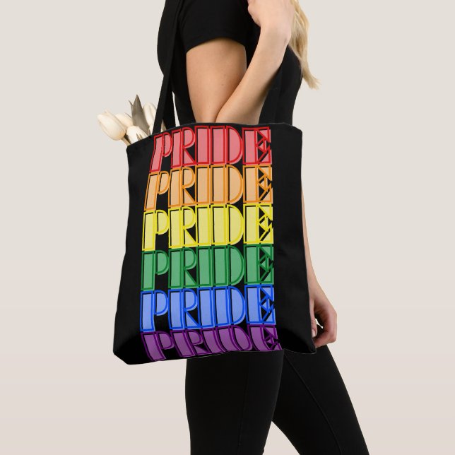 Custom Pride Tote Bag (Close Up)