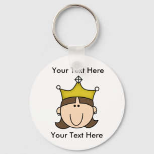 Custom Princess Brown Keychain