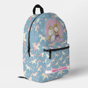 Custom Princess Unicorn Printed Backpack