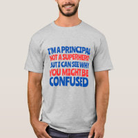 Custom Principal Funny Superhero Men's 