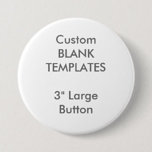Custom Print 3" Large Button Pin Blank Template