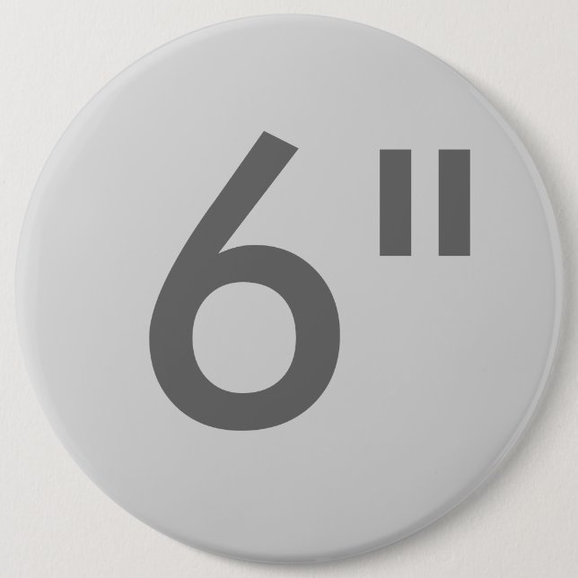 Custom Print 6" Giant Round Button Blank Template (Front)