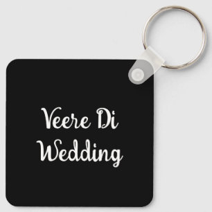 Custom Print Desi Wedding Shaadi Vibes Keychain