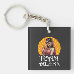 Custom Print Desi Wedding Shaadi Vibes Keychain