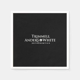 CUSTOM PRINT ORDER  for Kelsey - 20th logo black Napkin