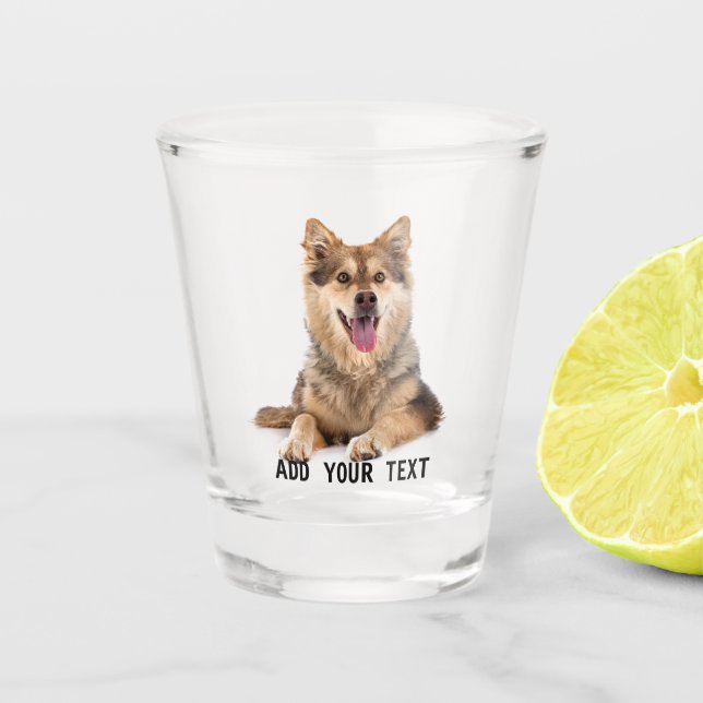 Custom Print Personalized Photo Shot Glass (Front)