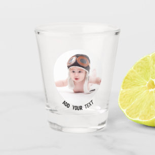 Custom Print Personalized Photo Shot Glass