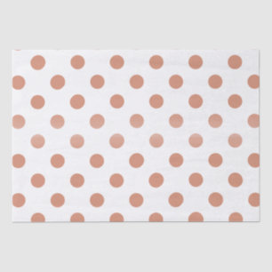 Custom Print Rose Gold Polka Dot Tissue Paper