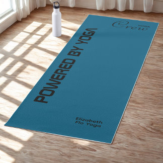 Custom Print Yoga Crew Ocean Blue Mat