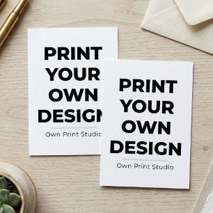 Custom Print Your Own Printing My Own To Order Announcement