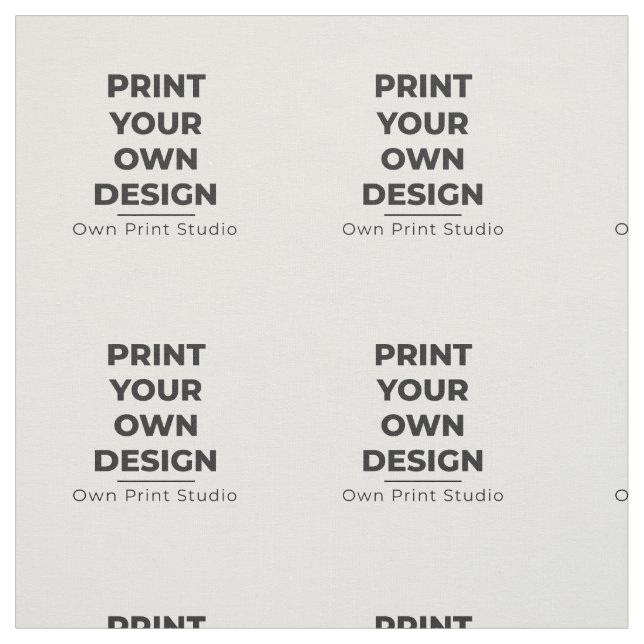Custom Print Your Own | Printing My Own To Order Fabric (Swatch)