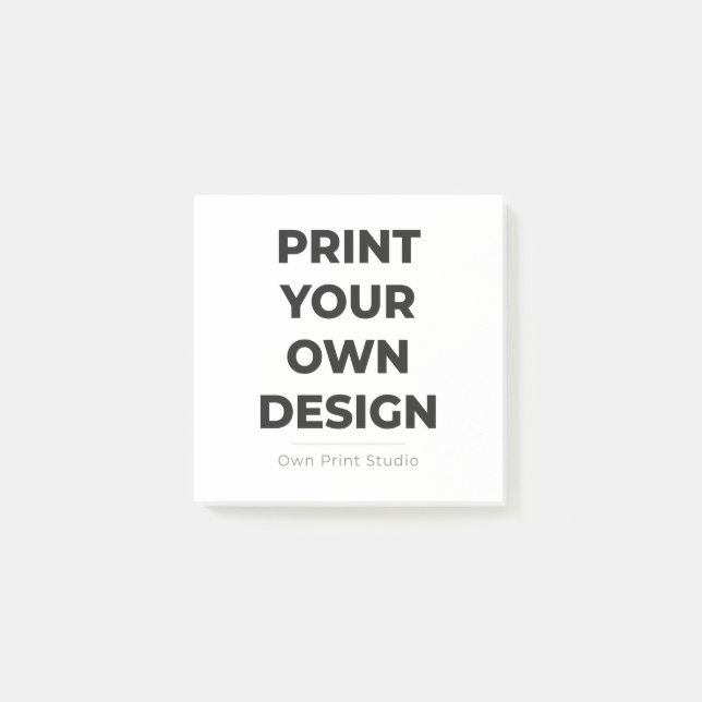 Custom Print Your Own | Printing My Own To Order Post-it Notes (Front)