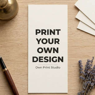 Custom Print Your Own   Printing My Own To Order Rack Card