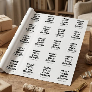 Custom Print Your Own   Printing My Own To Order Wrapping Paper
