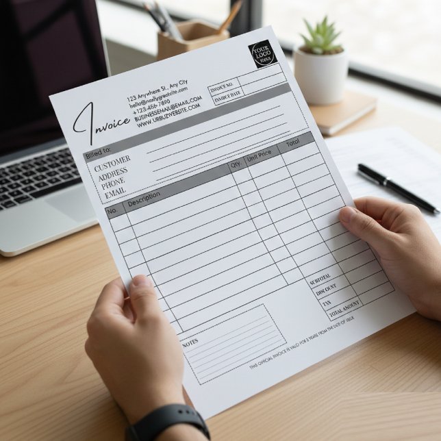 Custom Printable Order Form Business Logo Invoice Notepad (Creator Uploaded)