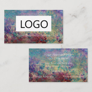Custom Printed Business Cards - Peacock Colours