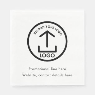 Custom Printed Business Logo Text Promotional Napkin