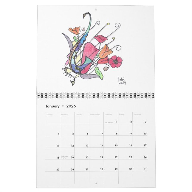 Custom Printed Calendar (Jan 2026)