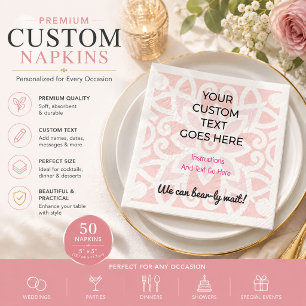 Custom Printed Napkins Personalized Party