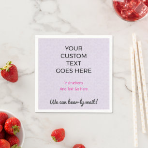 Custom Printed Napkins Personalized Party