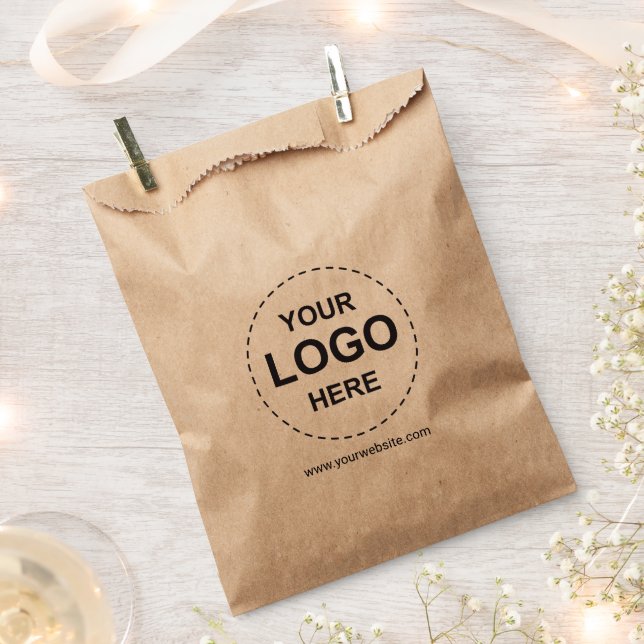 Custom Printed Paper Bags with Personalized Logo (Clipped)