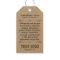 Custom Printed Retail Hang Tags with String Logo