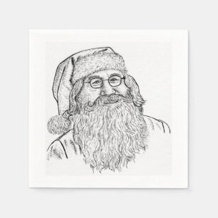 Custom Printed Santa Claus Napkin