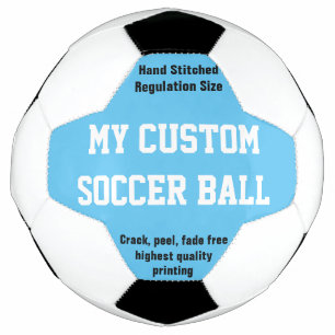 Custom Printed Soccer Ball Football Futbol BLUE