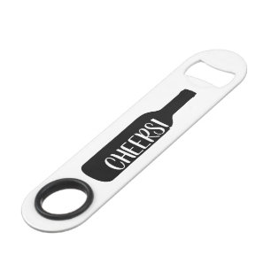 Custom Pro Speed bottle opener with cheers logo