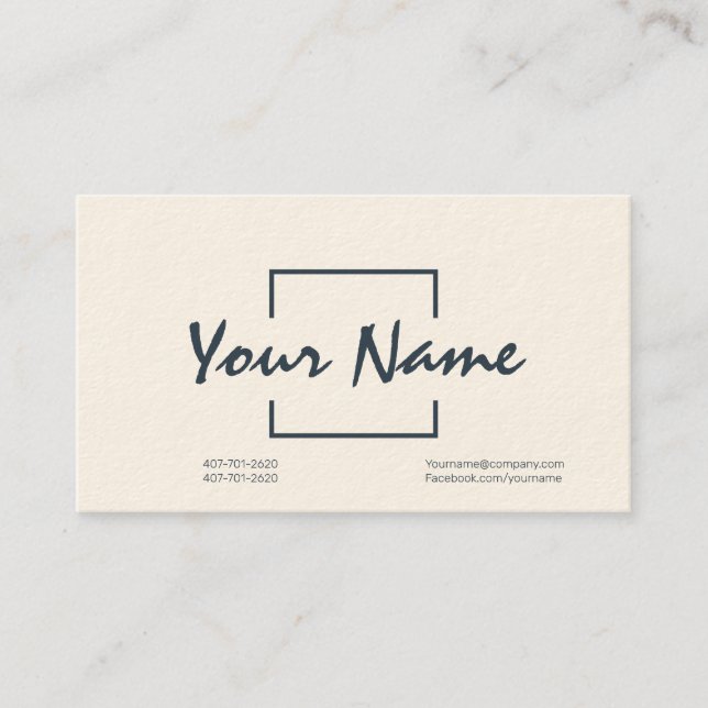 Custom Professional Business Card with Barcode (Front)