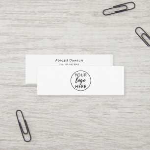 Custom Professional Company Logo  Mini Business Card