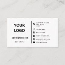 Custom Professional Design Business Card with Logo